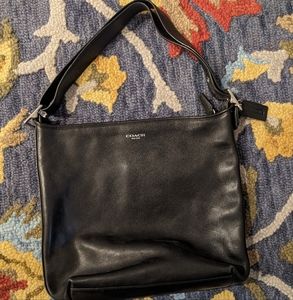 Legacy black leather Coach shoulder bag